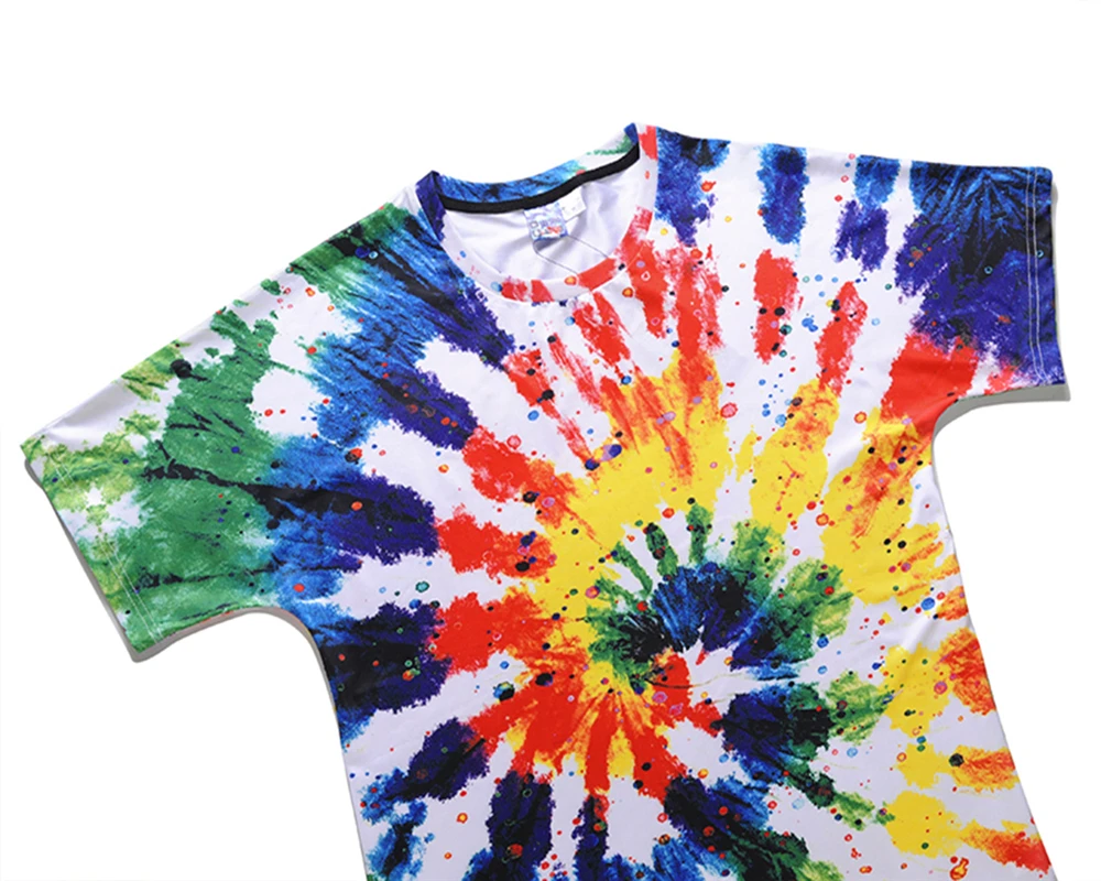 New Summer Graffiti Windmill Print Large Size T-Shirt Men's Loose Short Sleeve Shirt Cosplay Unisex Costume | Тематическая