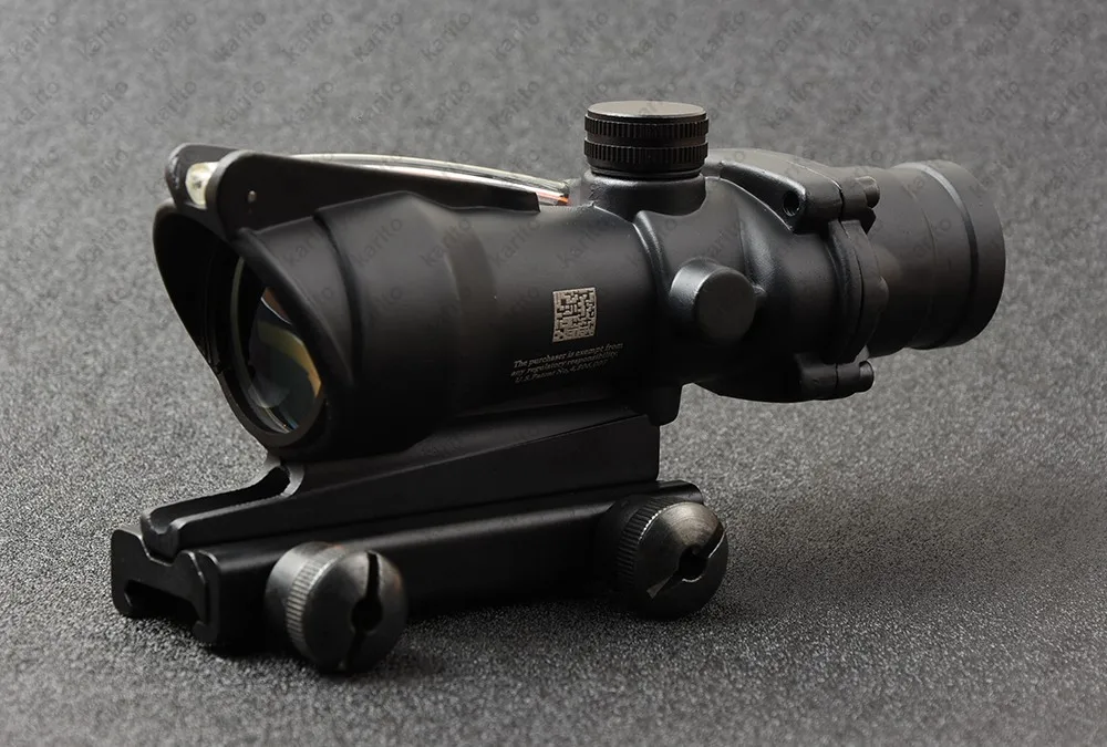 Тактический trijicon acog Стиль 4x32 винтовки прицел с 20 мм Пикатинни Вивер рейку База M5858