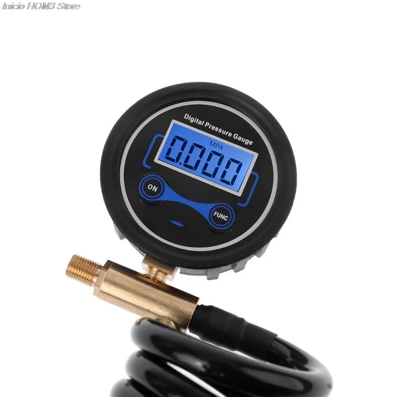 

Deflator Inflator Pressure Gauge Monitor for Air Pump w 3m Extension Coil Hose