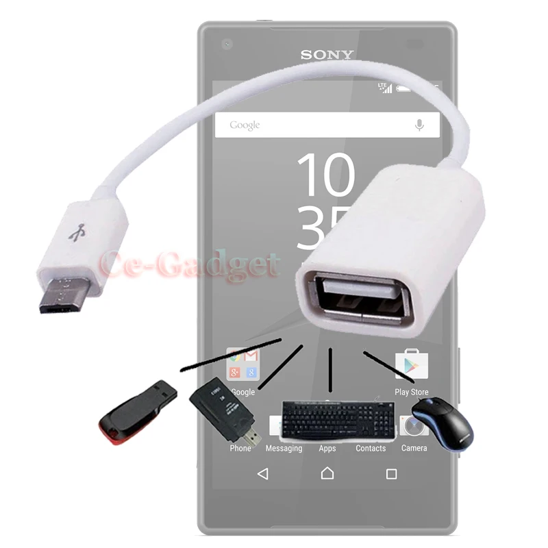 Микро USB 2 0 OTG кабель адаптер для Sony Xperia Z5 Premium/Z4/Z3/Z3v/Z3 Mini/ Z2a/Z1s Z2 LG G4 3 микро хост