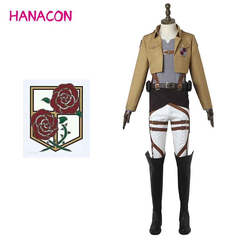Shingeki нет Kyojin Косплей Костюм в горошек pixis боевой костюм атака на Титанов