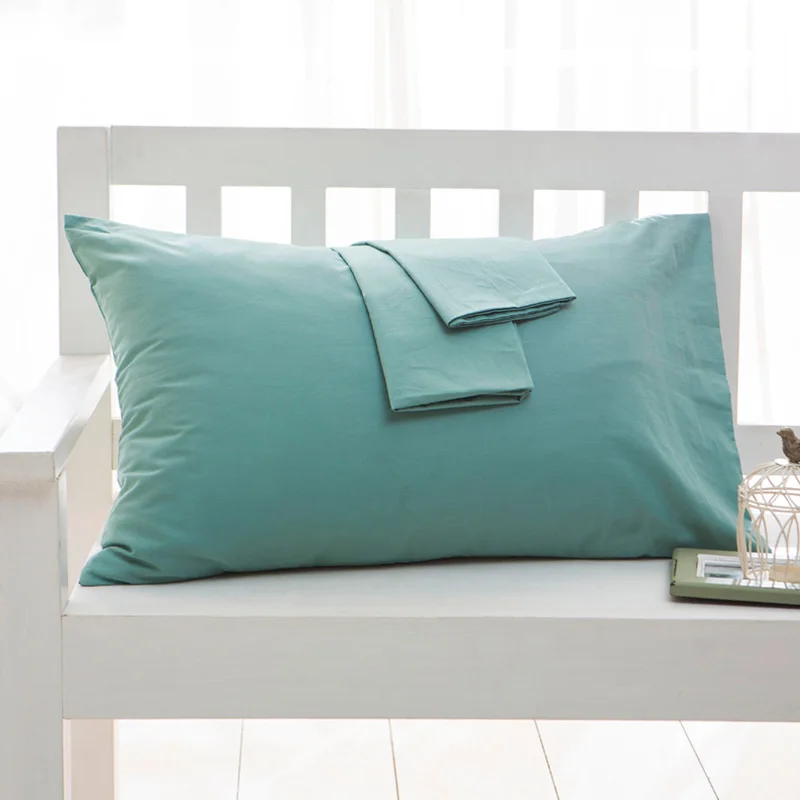 Cotton Pillowcase Solid Color Pillow Cover 40 * 60 cm 50 70 75 90 Case Bedding Customizable | Дом и сад