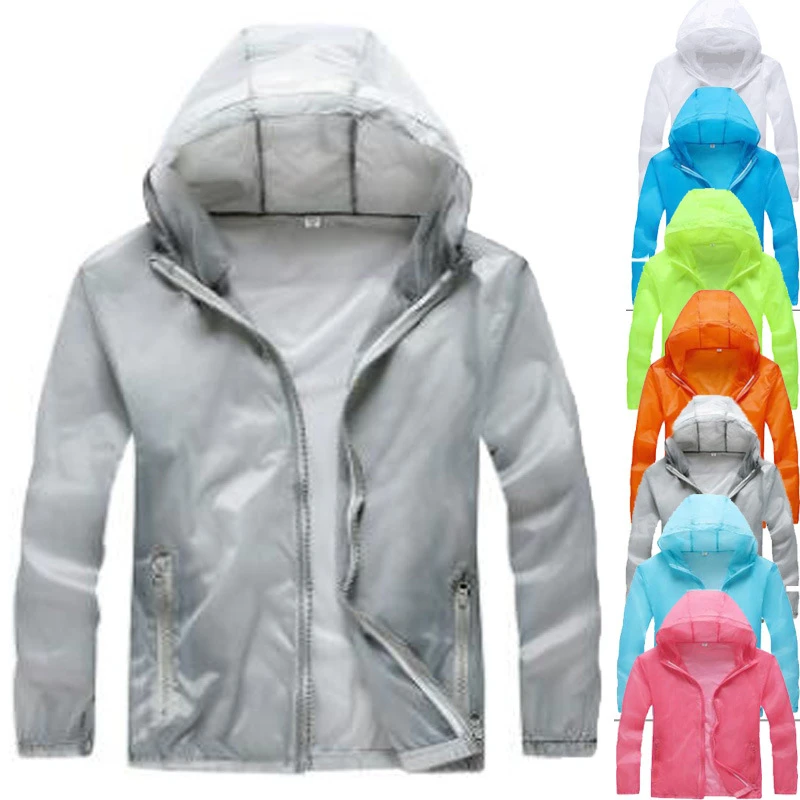 

NEW Men Women Quick Dry Skin Jackets color Anti-UV thin Coats Outdoor Sports Brand Clothing beach fashion Male Female Jacket
