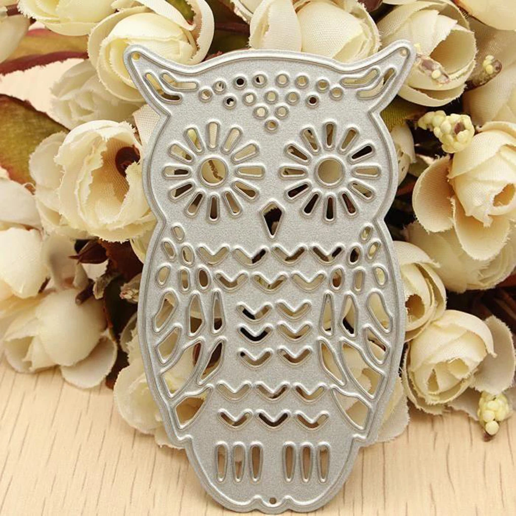 Открытки для изготовления штампов высечки карты бумажное ремесло тиснение украшение в форме Совы вырезание бумаги
