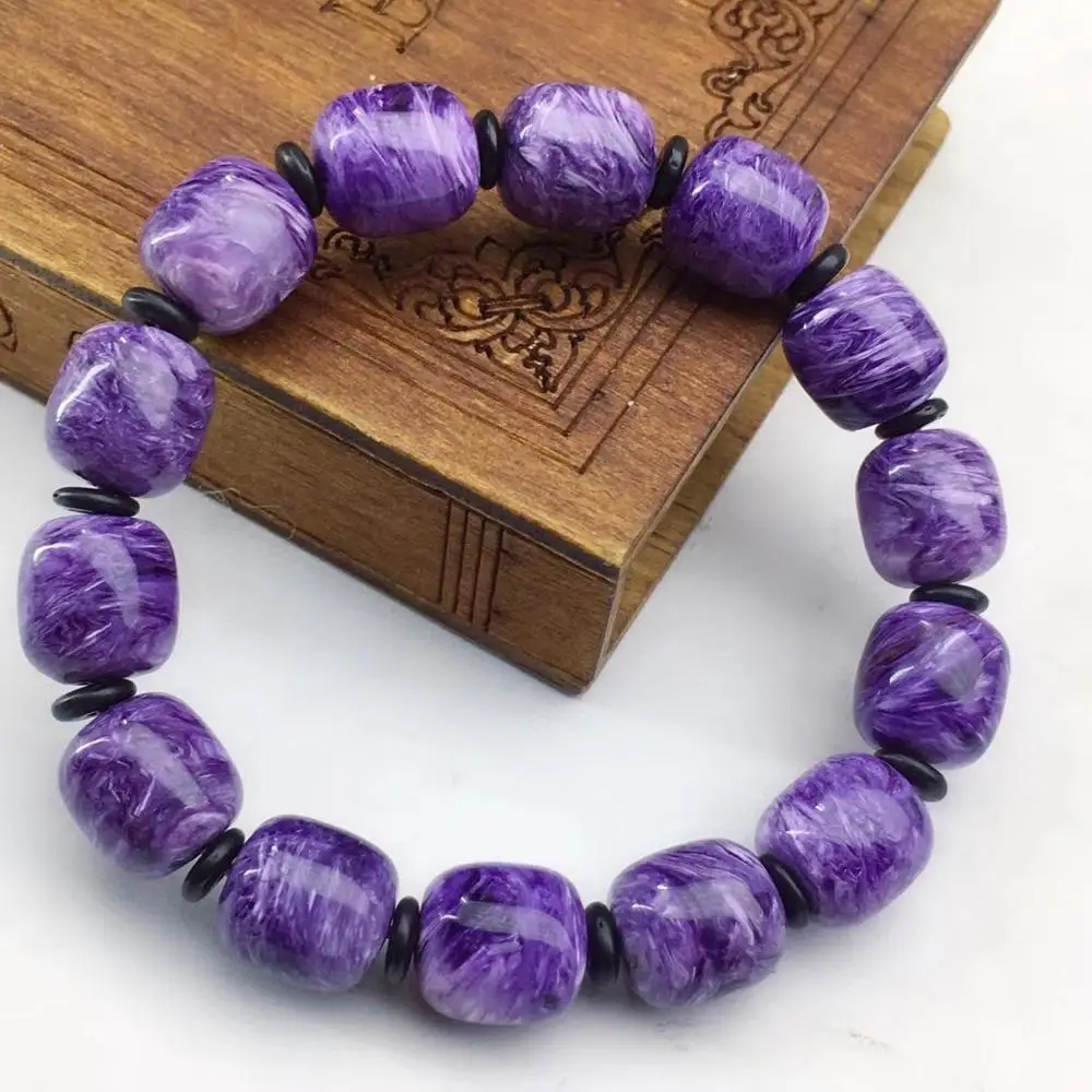 Подлинные натуральные фиолетовые драгоценные камни Charoite круглые свободные