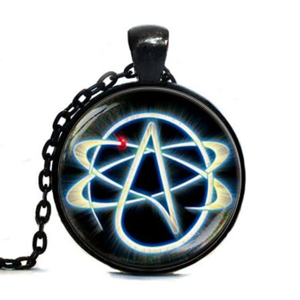 19 Цвет тег Высокое качество символ атеиста размер на бирке Религия ювелирное