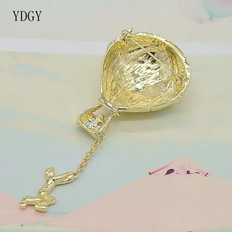 YDGY Модный золотой горячий воздушный шар аксессуары для одежды брошь мужчин и