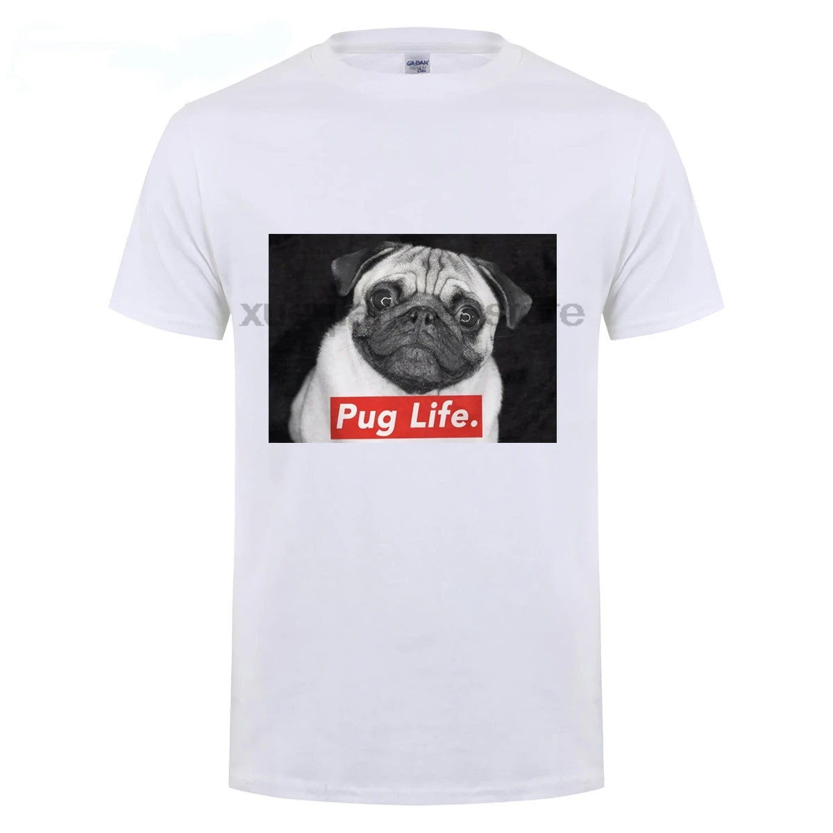 Pug Life Funny Rapper Rap Parody T Shirt Top Snoop Dog 2Pac Eminem Jay-Z Gangsta | Мужская одежда