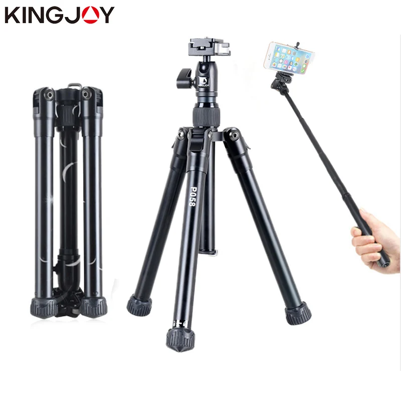 Штатив для мини камеры KINGJOY P058 алюминиевый Трипод телефона подходит
