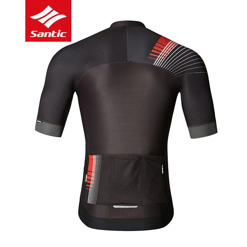 New Santic Mens Spring Summer Cycling Jersey Breathable Quick Dry MTB Road Bike Shirts Short Sleeve Anti-Sweat Bicycle Clothing