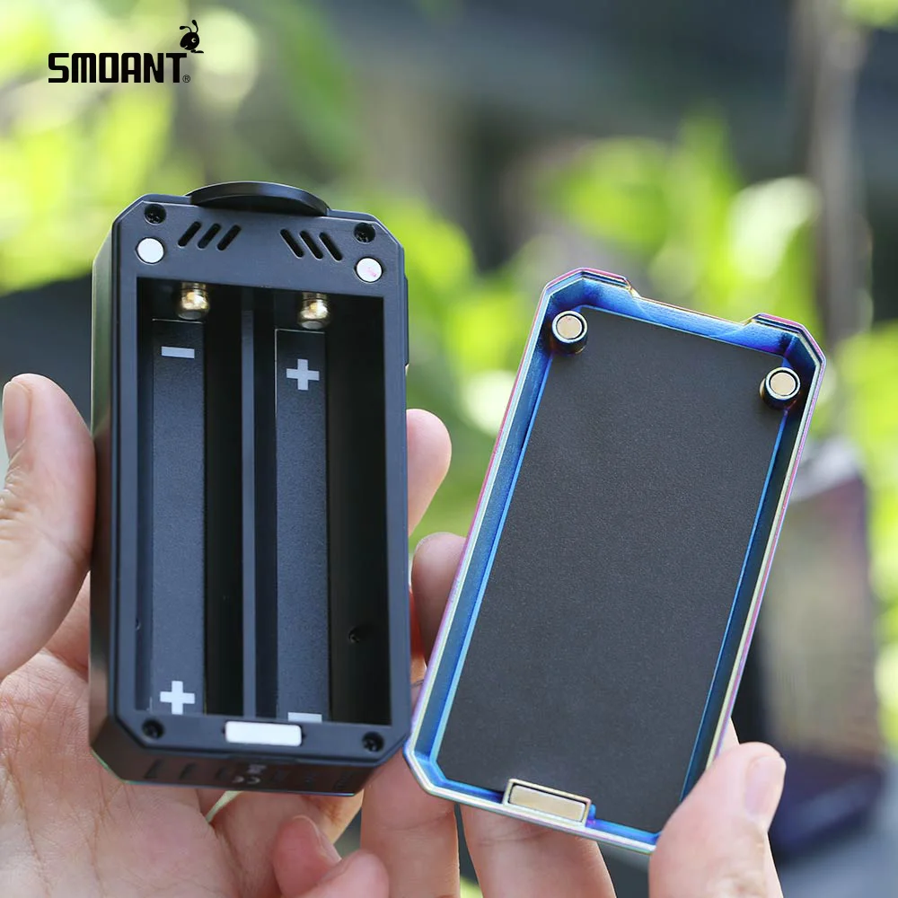 Оригинальный 225 Вт Smoant Charon мини бокс мод Vape Питание от двух аккумуляторов 18650