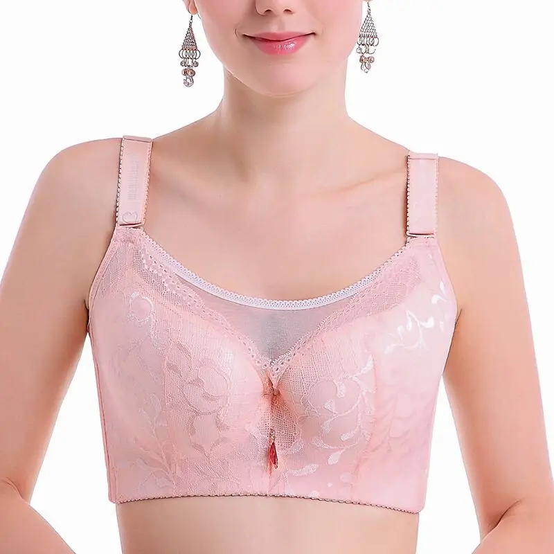 

NEW 38-48 thin D E F cup bra large size lingerie plus size bra for women push up breathable cotton healthy brassiere underwear