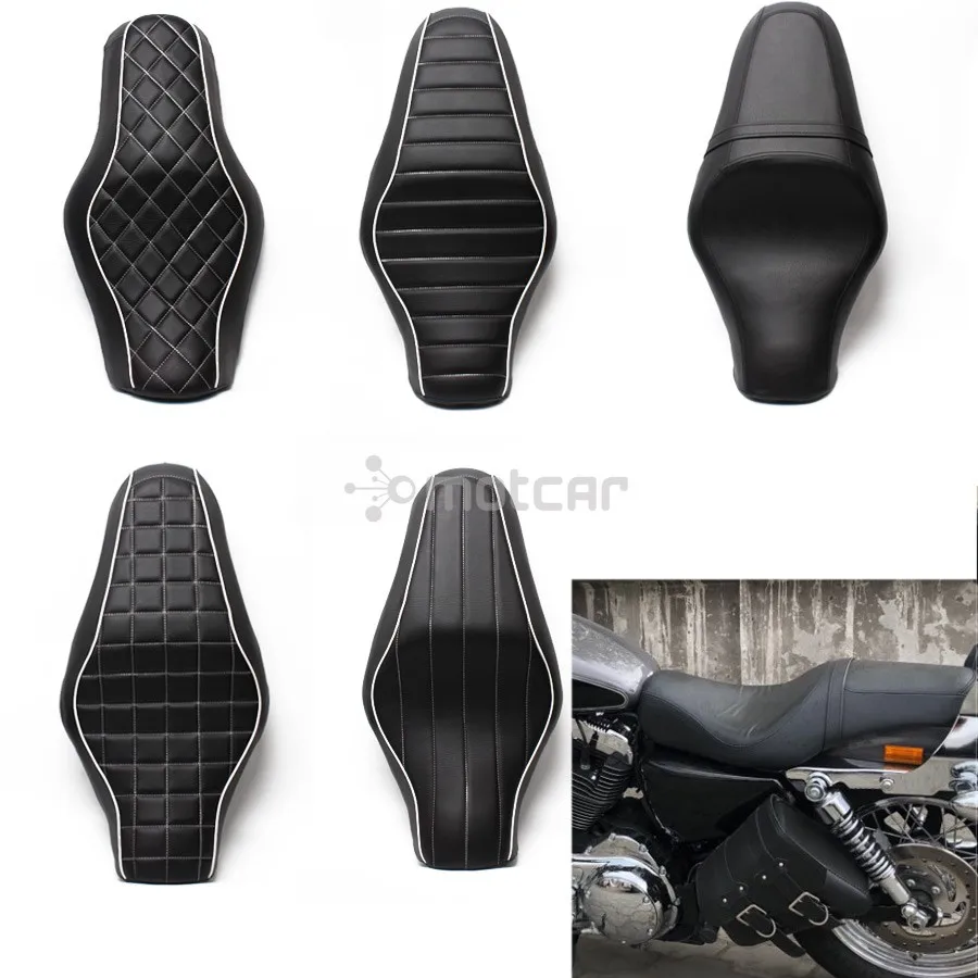 1 шт. черные подушки сиденья мотоцикла драйвер + заднее сиденье для Harley Sportster 883 Iron