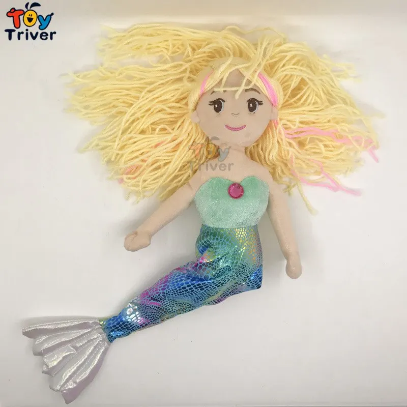 Kawaii маленькая русалочка плюшевая игрушка мягкий океан животное кукла подвески
