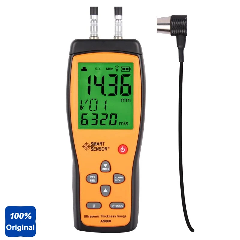 Портативный ультразвуковой алюминиевый толщиномер AS860|thickness gauge|thickness gagealuminum