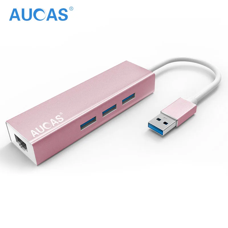 AUCAS Gigabit Ethernet сетевой адаптер RJ45 к USB 3,0 сетевая карта для Windows Micro Switch Ethernet USB адаптер