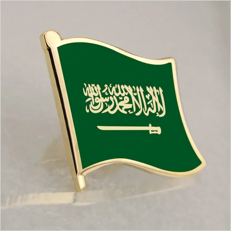 

Soft Enamel Saudi Arabia Flag Lapel Pins