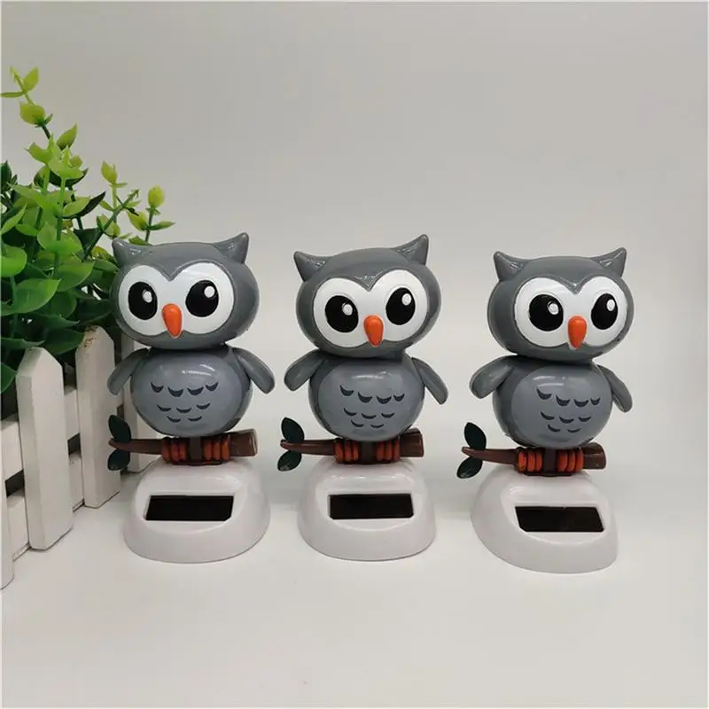 Solar Creative Swing Owl Shaking Head Doll Cartoon Decoration Gift Children's Toys | Игрушки и хобби