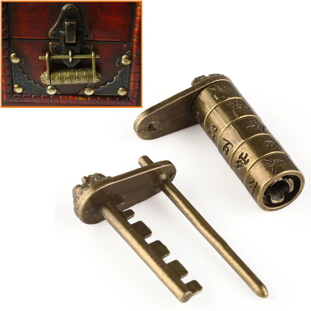 Высокое качество китайский старинный старый стиль пароль латунь резное слово