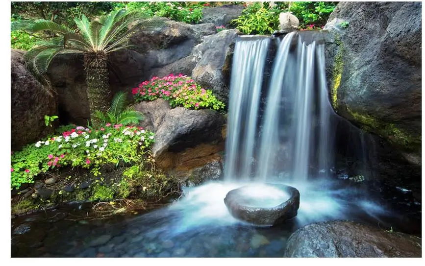 Пользовательские обои любого размера 3D в эстетическом ландшафте Водопад 3d