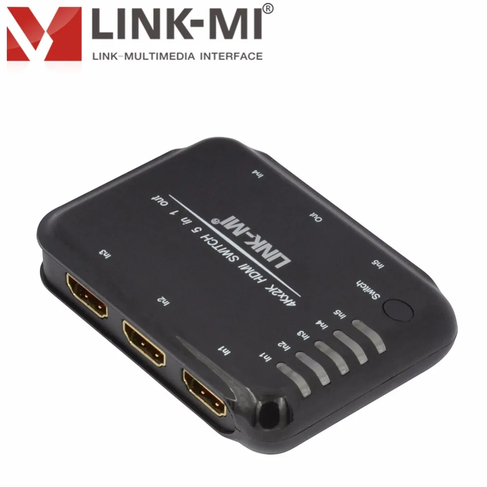 LM H501S HDMI переключатель 5x1 3D 4K2K аудио поддержка 1 4 Dolby True HD DTS Master Audio 7 CH IR Receive 3way