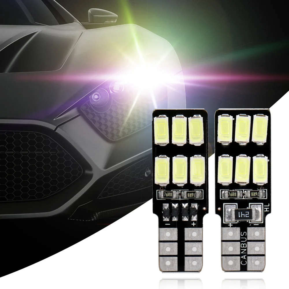 LEEPEE ошибок Шина CAN автомобиль светодиод лампы AC/DC 12V Лампочка для салона авто белые женские туфли на платформе лампа авто-Стайлинг T10 194 W5W 5630 5730 12 светодиодов SMD
