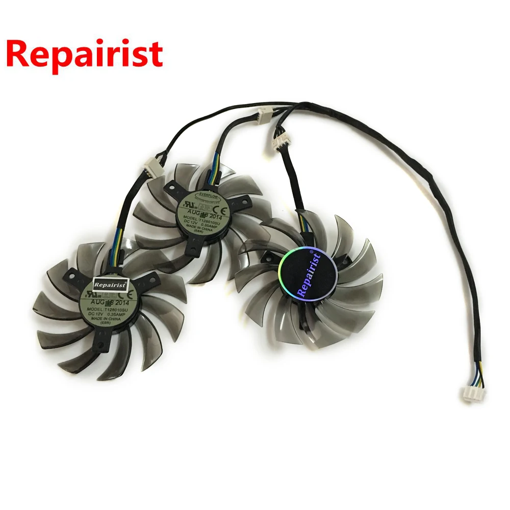 

3Pcs/Set T128010SU GPU Cooler Fan For GIGABYTE HD7950 HD7970 N6700C 6800C 7600C 7700C GTX770 Video Cards Replace PLD08010S12HH