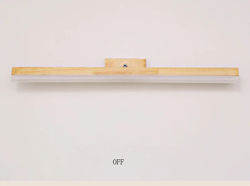 

Nordic personality creative solid wood mirror headlamp wash bathroom dressing lamp fashionable led bedroom wooden wall lamp