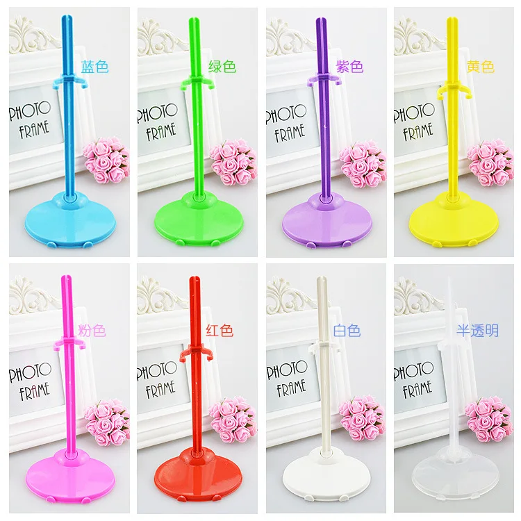 

8pcs/lot clear For Barbie doll stands doll accessories Doll Display Holder