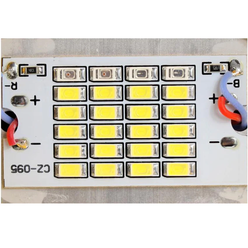 저렴한 휴대용 공구 작업 조명, 24 LED 투광 조명, 충전식 손잡이, 비상 스포트라이트, 색상 변경, 10W 정원 그라운드