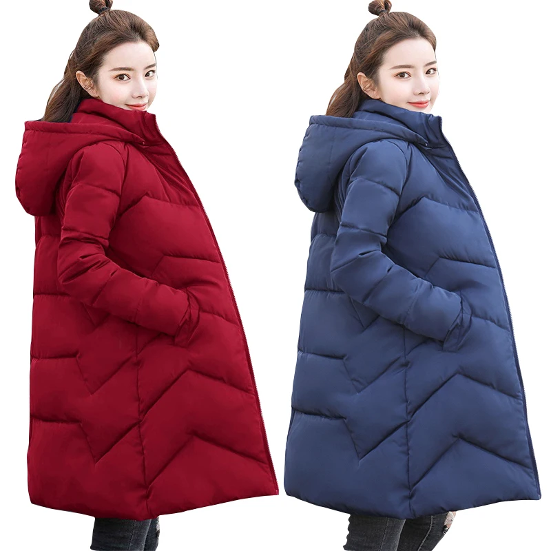 6XL 7XL размера плюс женские парки повседневная Осенняя зимняя длинная куртка с