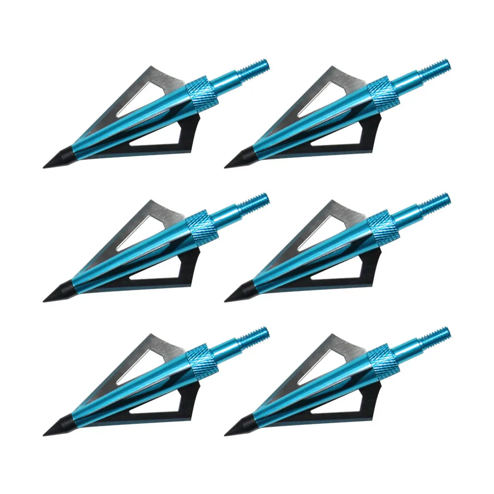 

6 шт. стрела Broadheads 100Grain 3 Blade-подходит для арбалета и блочного Лука для охоты