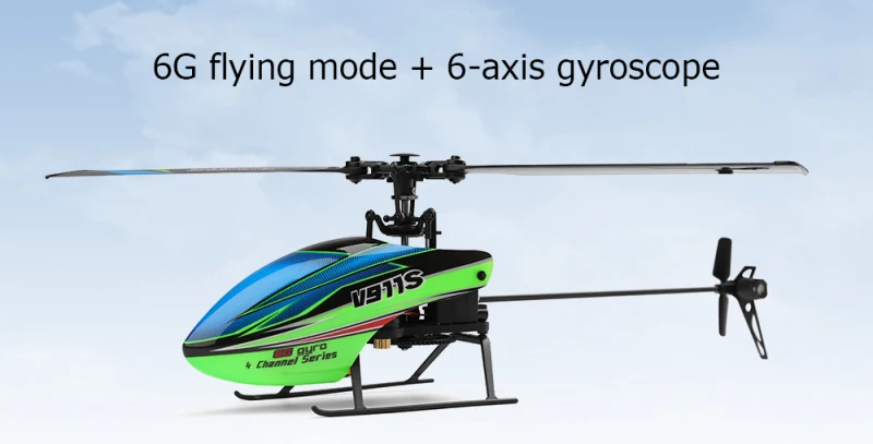 Электрический радиоуправляемый вертолет V977 Upgrade 2,4G 4CH 6G 6-Aixs Gyro Flybarless пульт дистанционного управления вертолет RTF с ЖК-пультом дистанционного управления