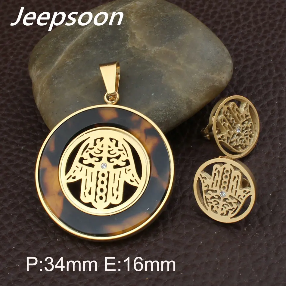 Женский ювелирный комплект из колье и серёг нержавеющей стали|sets pendant|jewelry sets