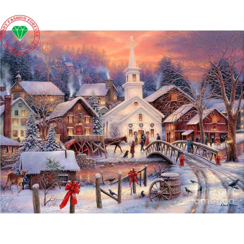 5D алмазная живопись Набор для вышивки крестиком полноразмерная кристаллическая