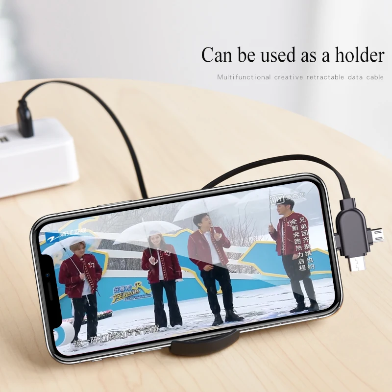 Usb-кабель Oatsbasf для iPhone X 8 7 6 зарядное устройство 3 в 1 Micro USB кабель Android type c type-c
