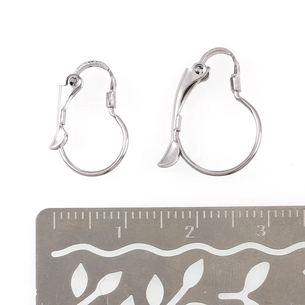 Французские серьги ручной работы 10 шт. из нержавеющей стали для ювелирных