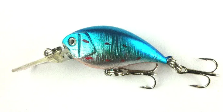 

8 pcs 4 colors Crank fat fish Fishing lures Plastic rock hard bait Bass Top water lures Artificial fishing hooks (CB006)