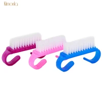 15pcs purple blue pink nail art dust brushes gel polish cleaning brush for manicure pedicure acrylic nail art care tools