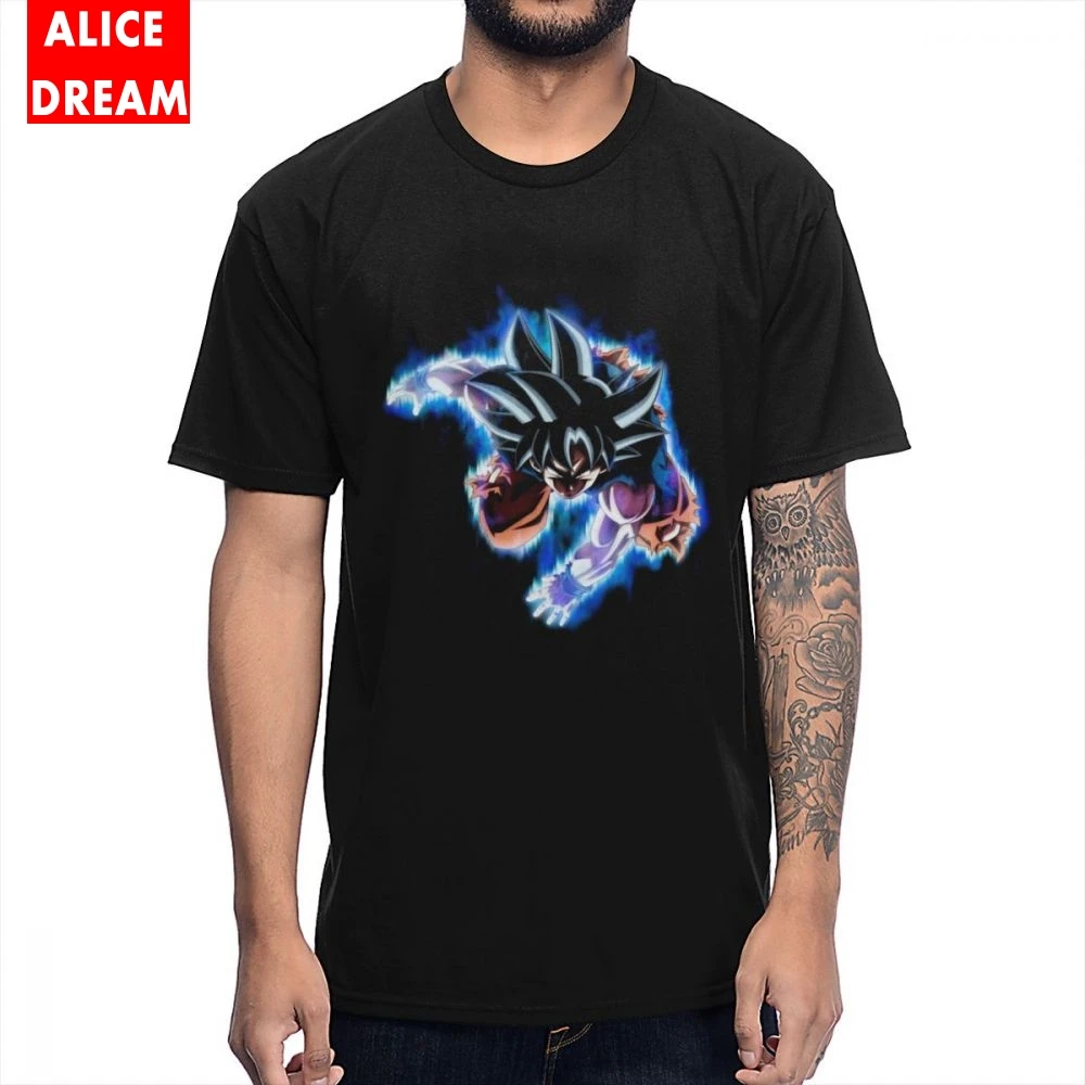 Футболка Goku Mastered Ultra Instinct MenMan Great из чистого хлопка с круглым вырезом S 6XL большие