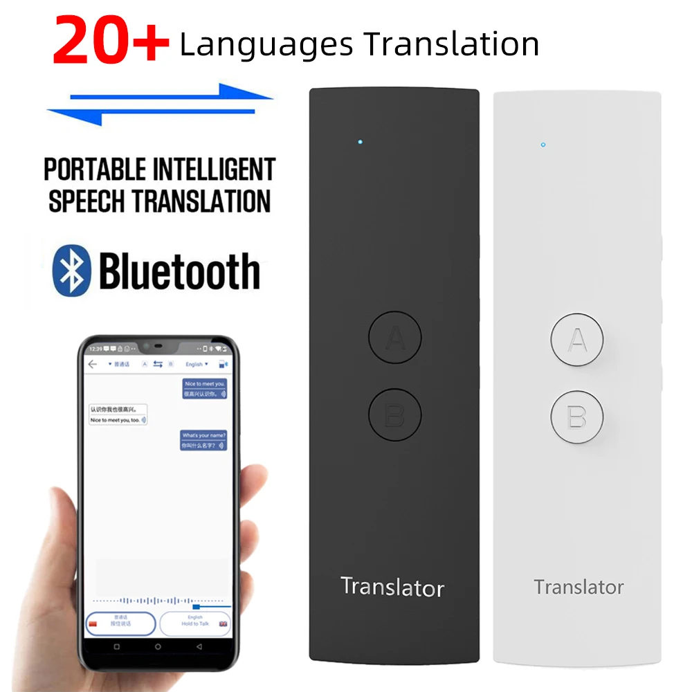 Bluetooth умный переводчик двухсторонний электронный карманный голосовой для