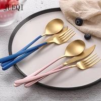 jueqi dinnerware set cutlery stainless steel 304 utensils kitchen tableware include knife fork teaspoons 1810