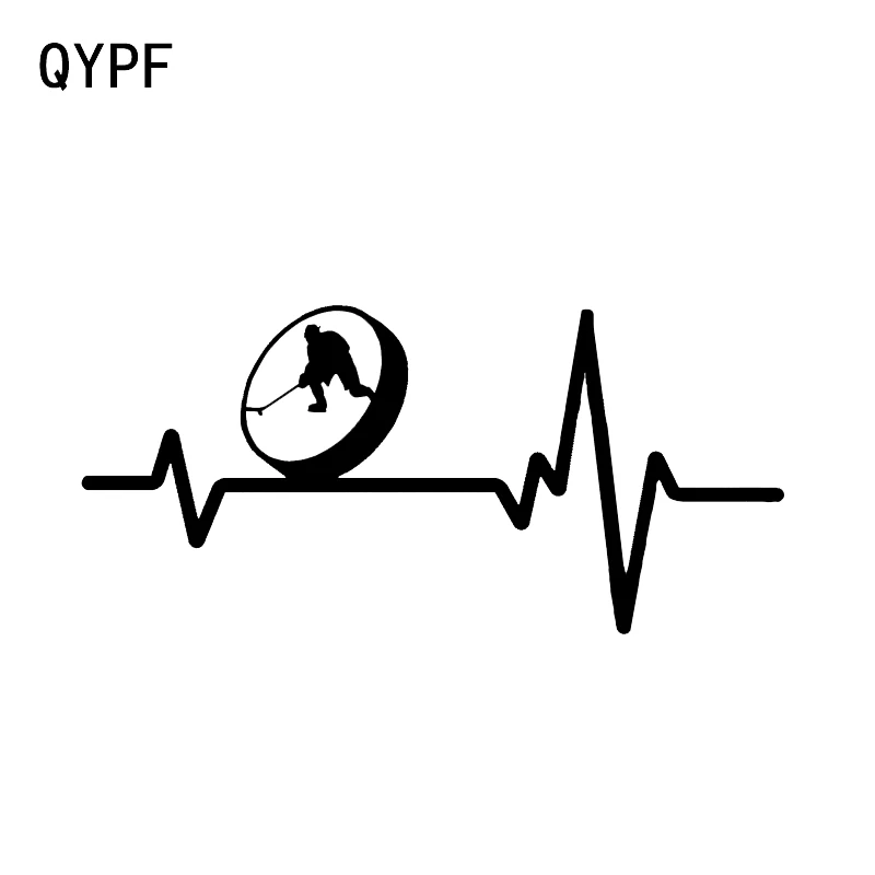 QYPF 16 9*8 см Мода сердце Beat Line спортивный шар украшение для хоккея наклейки