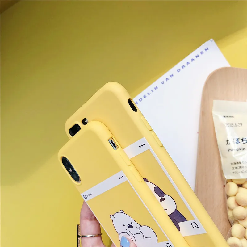 Чехол для телефона с изображением ромашки панды iphone 7 Plus X XR XS MAX чехол s 6S 6 8 матовая