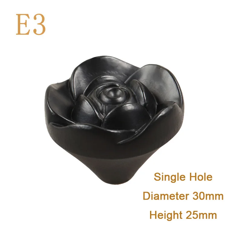 10 шт. черные дверные ручки из цинкового сплава европейская антикварная ручка для