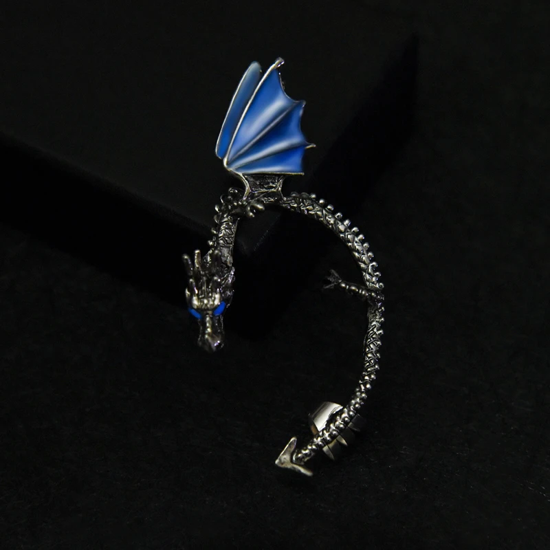 Серьги пусеты с драконом светится в темноте|dragon ear cuff|stud earringsearrings women |