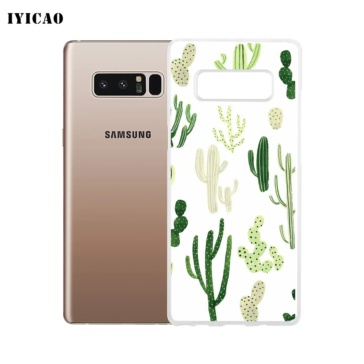 IYICAO милый кактус Мягкий силиконовый чехол для телефона samsung A5 A6 плюс A7 A8 A9 J3 J5 J7 Note 8