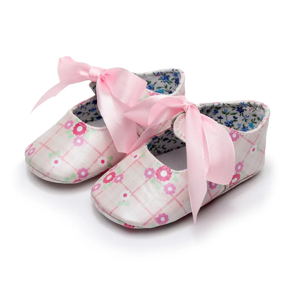 

2019 Summer butterfly-knot mary jane baby girls dress shoes PU Leather gold Baby moccasins Prewalker princess ballet party Shoes