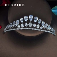 hibride luxury headband noble water drop tiaras crown for bridal shiny hair accessories wedding jewelry gifts wholesale c 62