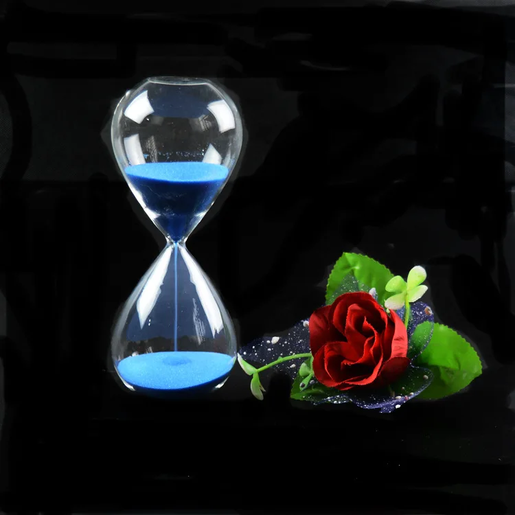 1 шт. стеклянный таймер на 15 минут ручной работы|hourglass timer|magnetic hourglasssand clock |
